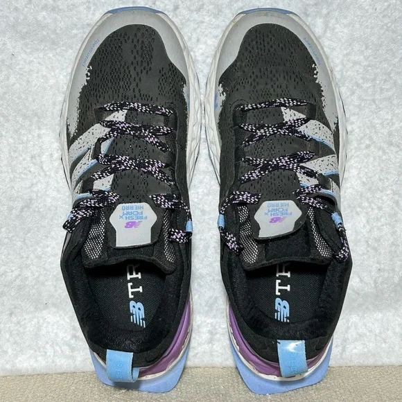 New Balance Womens Blk/Purple Fresh Foam Hierrro V5 Trail Running Shoes SZ 9.5 - Picture 5 of 11